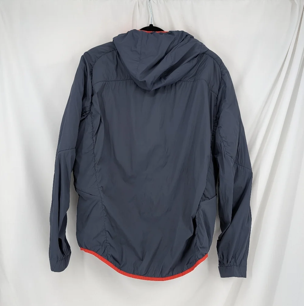 Hoka Hybrid Run Jacket Grey Orange Activewear Mens Large - Picture 4 of 15